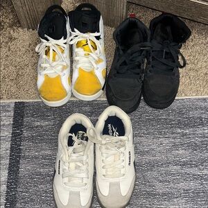 Reebok Kids Sneakers - White, Yellow, and Black Trio